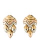 Bvlgari 18K Diamond Naturalia Clip-On Drop Earrings