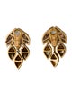 Bvlgari 18K Diamond Naturalia Clip-On Drop Earrings