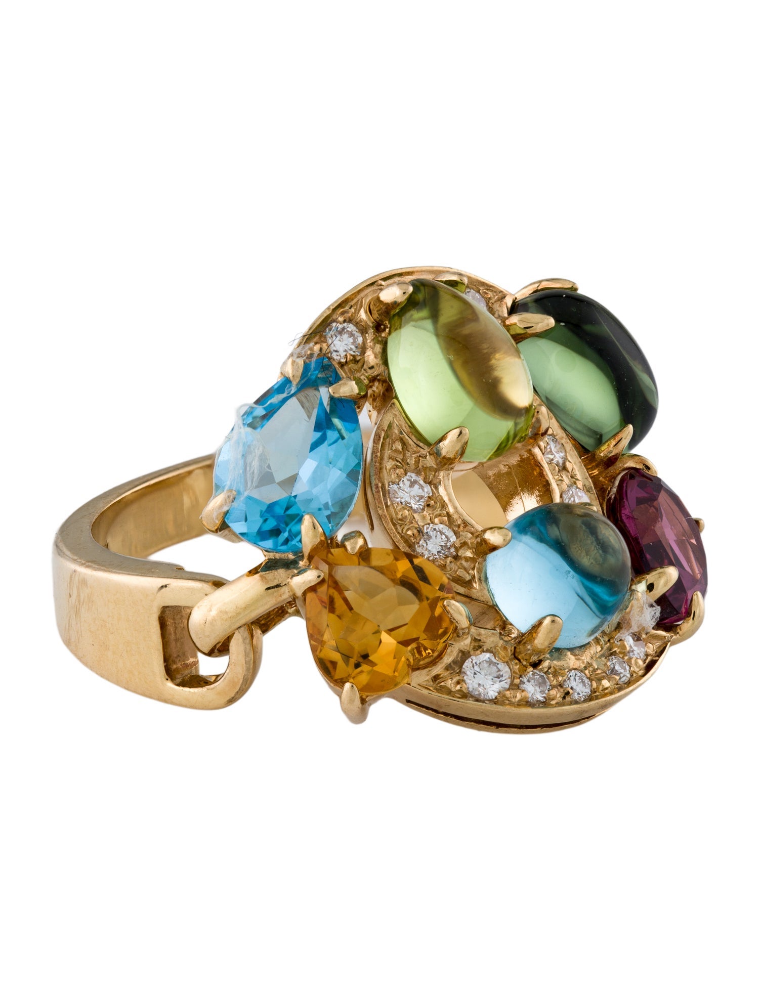 Bvlgari 18K Multi-Stone & Diamond Astrale Ring