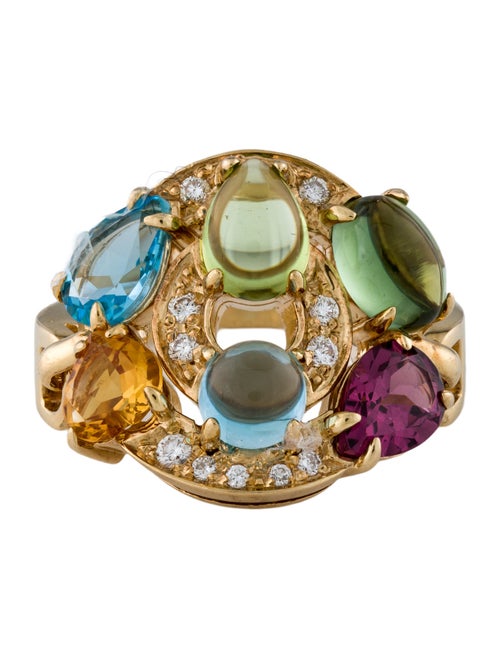 Bvlgari 18K Multi-Stone & Diamond Astrale Ring
