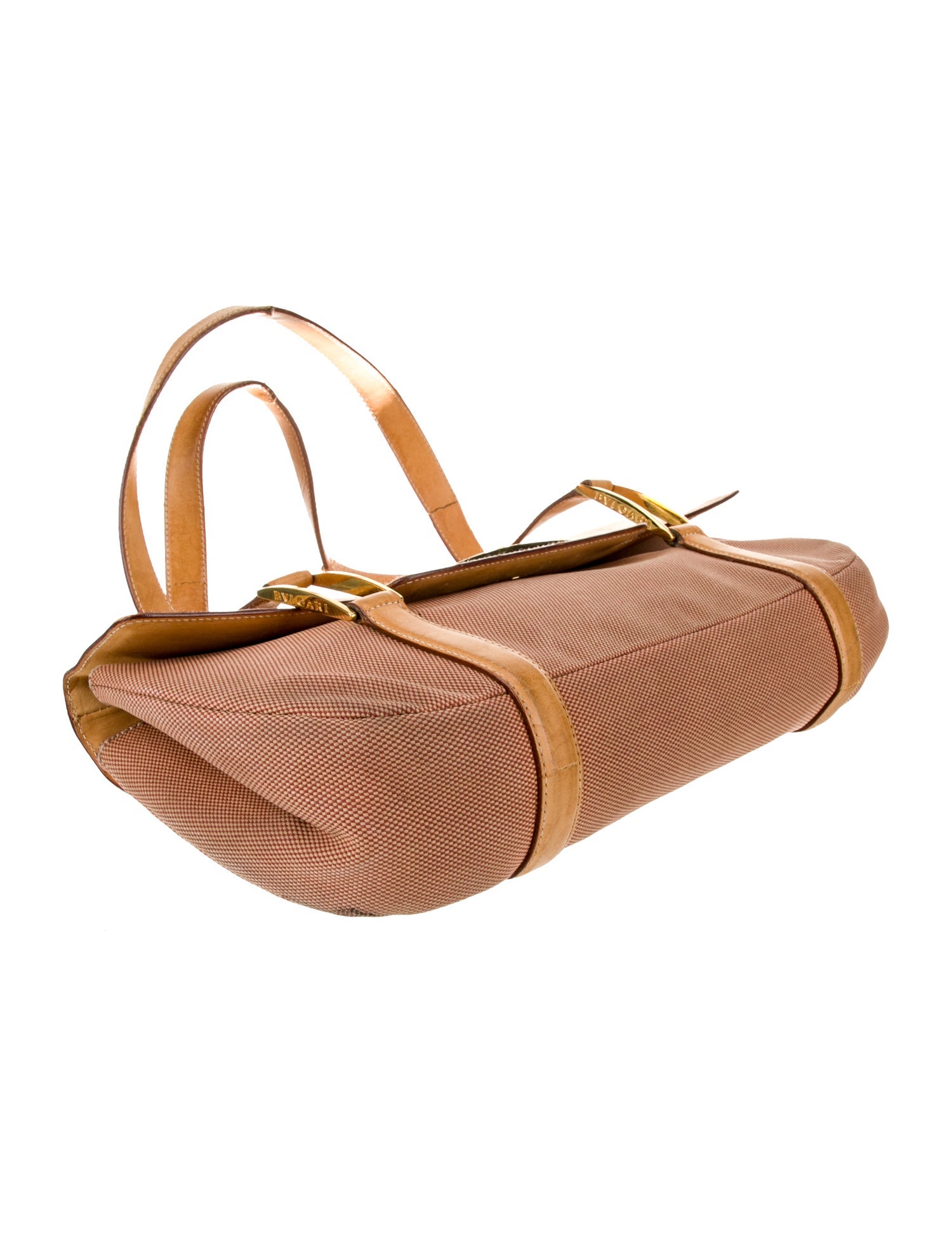 Bvlgari Leather Top Handle Bag Vintage