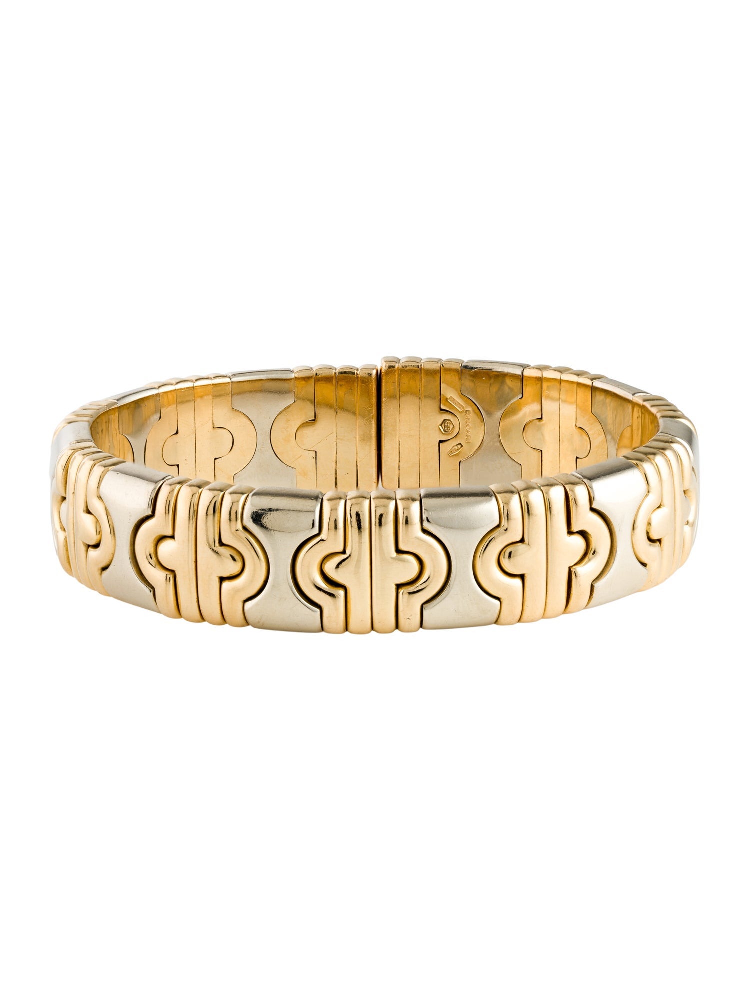 Bvlgari Vintage 18K Two-Tone Parentesi Cuff Bracelet
