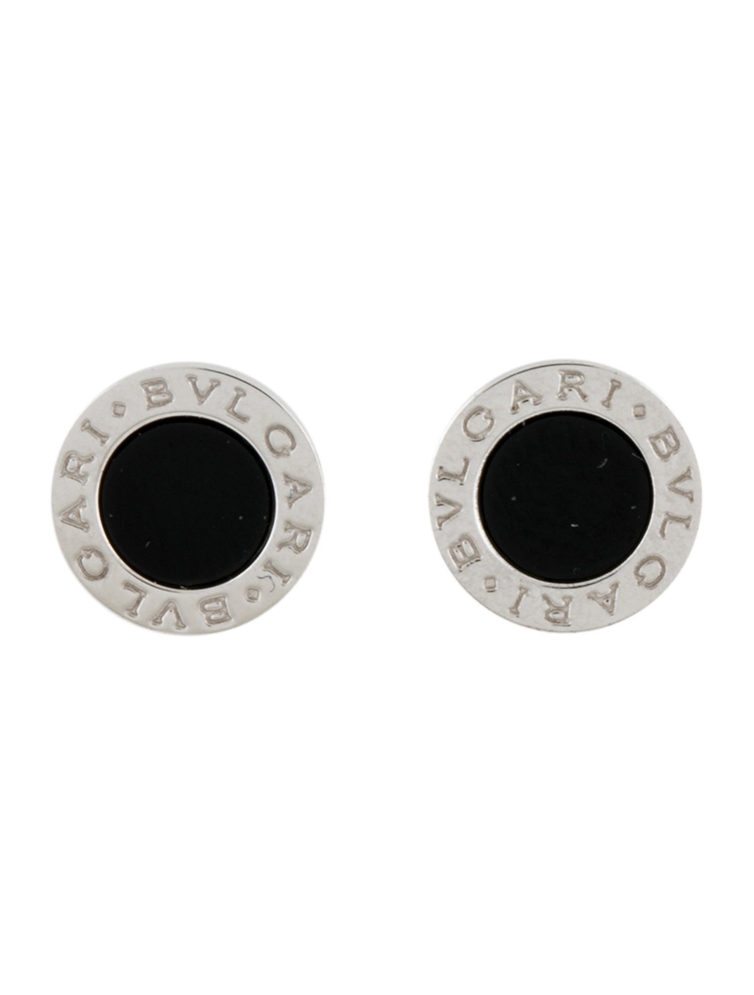 Bvlgari 18K Onyx Bvlgari Bvlgari Stud Earrings