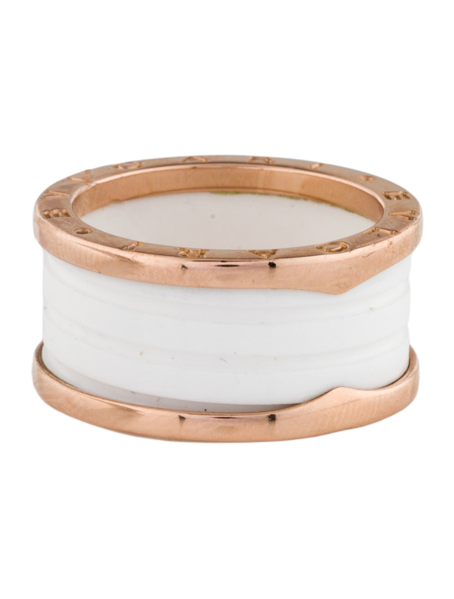 Bvlgari 18K Ceramic B.zero1 Ring