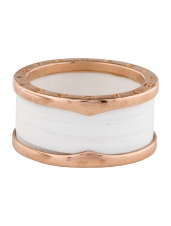 Bvlgari 18K Ceramic B.zero1 Ring