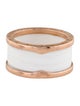 Bvlgari 18K Ceramic B.zero1 Ring