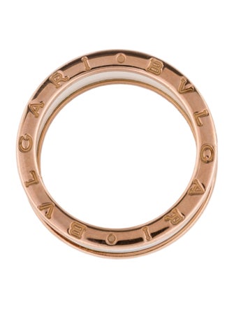 Bvlgari 18K Ceramic B.zero1 Ring
