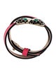 Bvlgari Leather & Enamel Serpenti Forever Wrap Bracelet