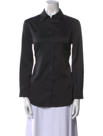 Bvlgari Long Sleeve Button-Up Top