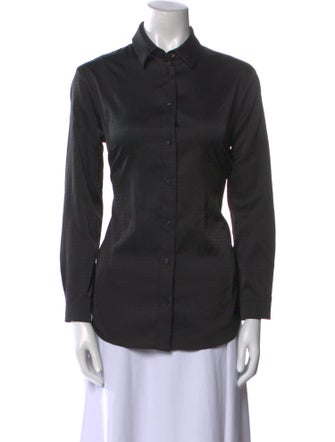 Bvlgari Long Sleeve Button-Up Top