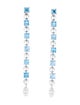 Bvlgari 18K Topaz & Diamond Lucea Drop Earrings