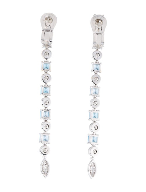 Bvlgari 18K Topaz & Diamond Lucea Drop Earrings