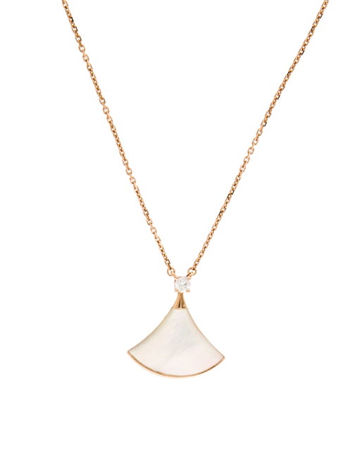 Bvlgari 18K Mother of Pearl & Diamond Divas’ Dream Pendant Necklace