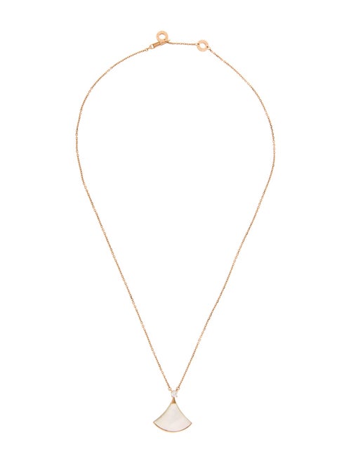 Bvlgari 18K Mother of Pearl & Diamond Divas’ Dream Pendant Necklace