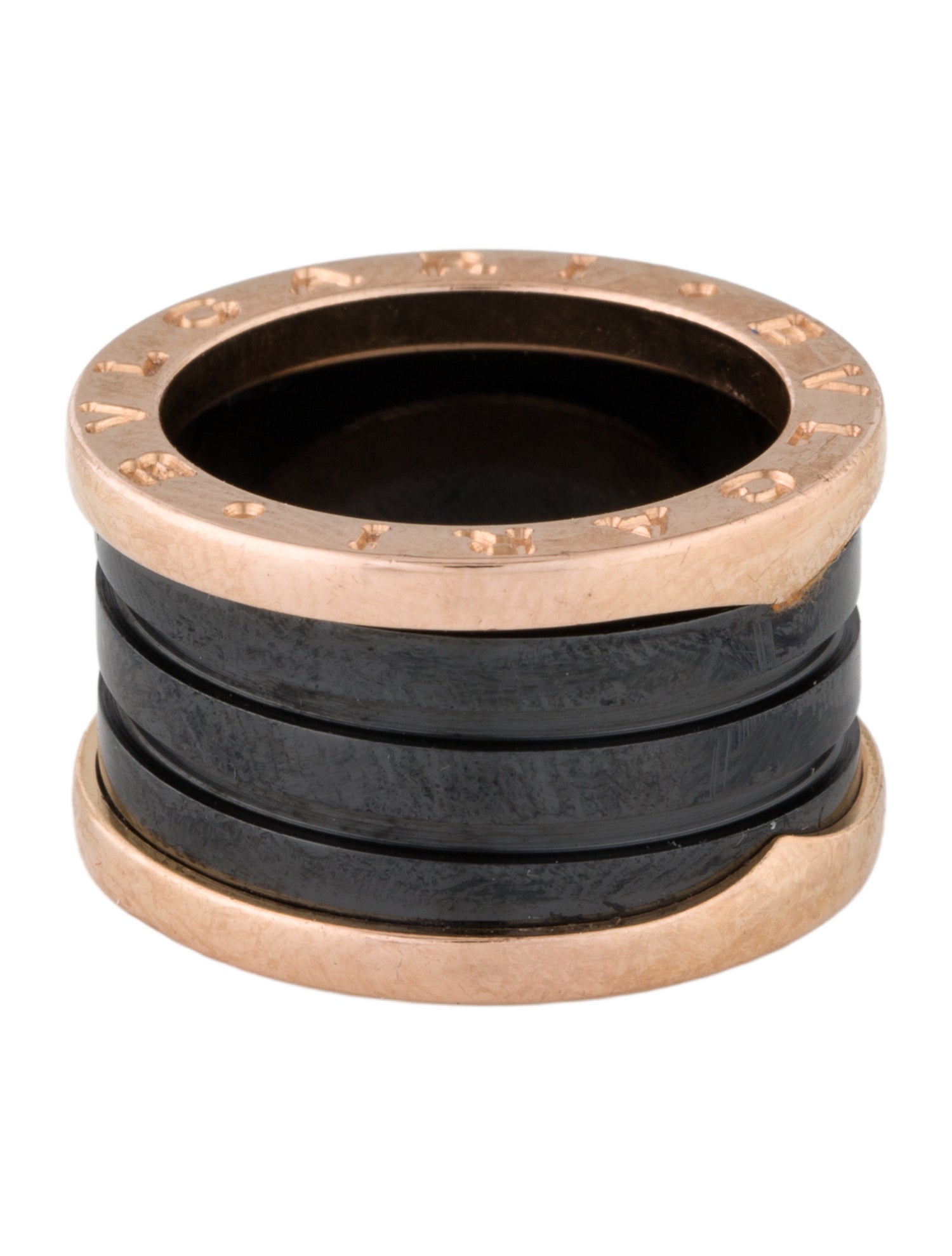 Bvlgari 18K Ceramic B.zero1 Ring