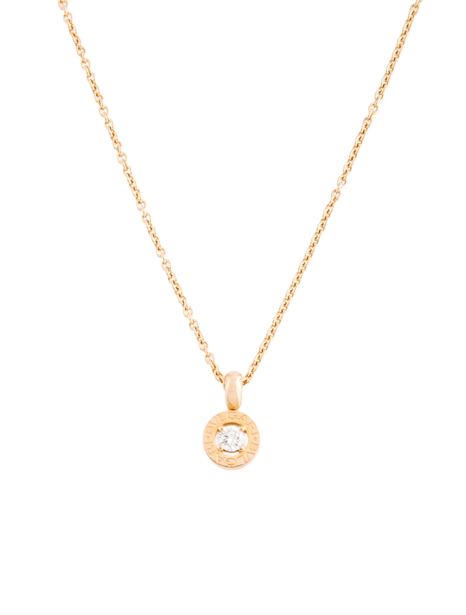Bvlgari 18K Diamond Bvlgari Bvlgari Pendant Necklace