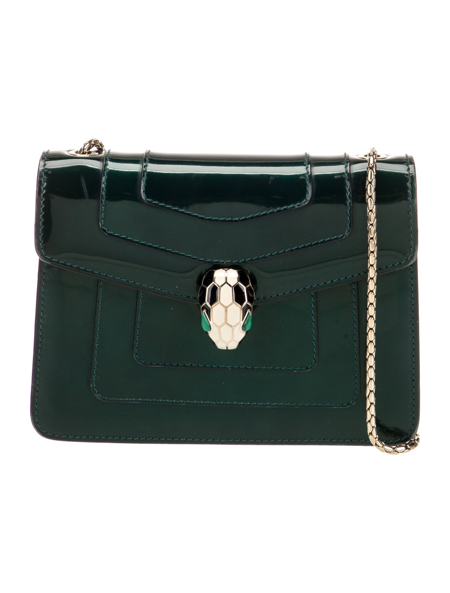 Bvlgari Patent Leather Crossbody Bag