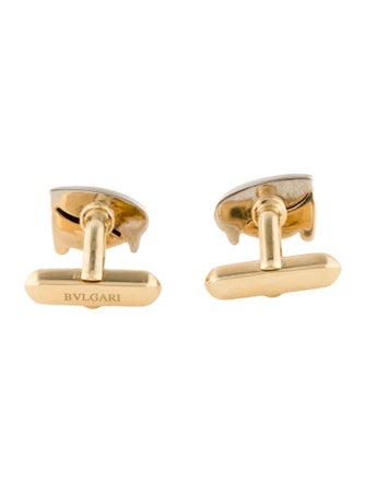 Bvlgari 18K Diamond Penguin Cufflinks