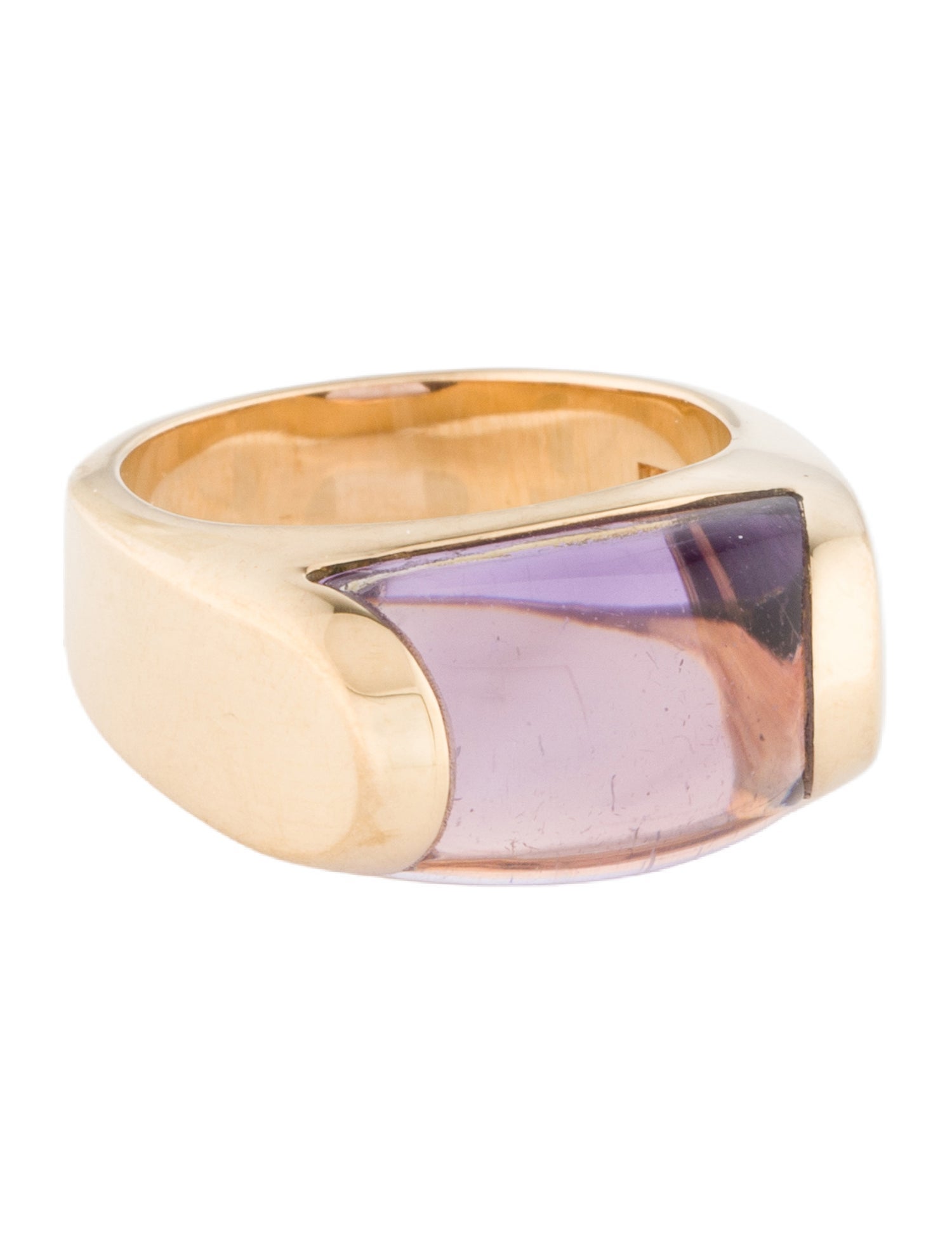 Bvlgari 18K Amethyst Tronchetto Ring