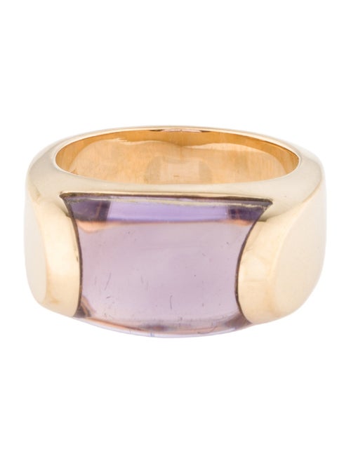 Bvlgari 18K Amethyst Tronchetto Ring