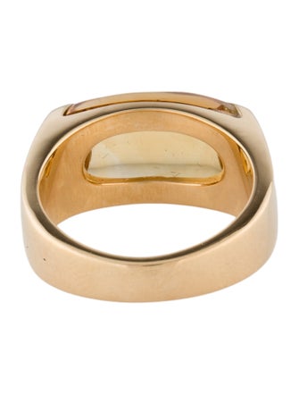Bvlgari 18K Citrine Tronchetto Ring