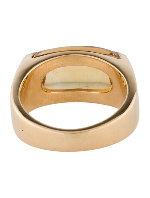 Bvlgari 18K Citrine Tronchetto Ring