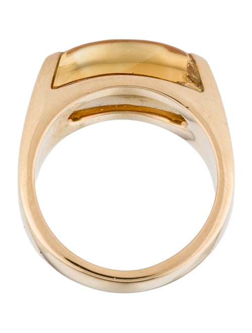 Bvlgari 18K Citrine Tronchetto Ring