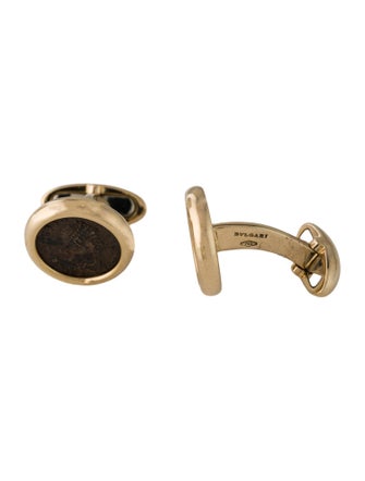 Bvlgari 18K Ancient Coin Theodosius Monete Cufflinks