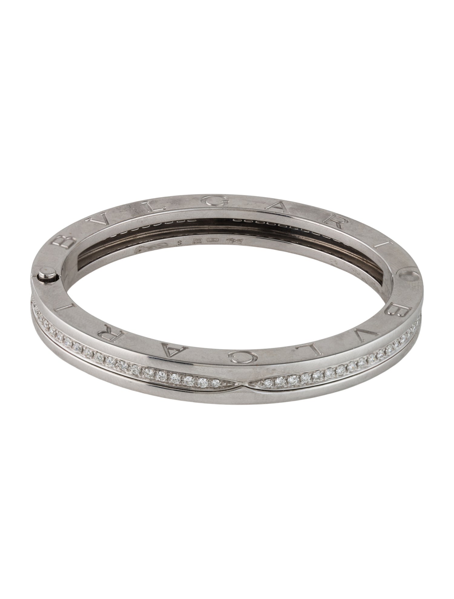 Bvlgari 18K Diamond B.zero1 Bangle