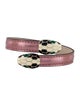 Bvlgari Leather & Enamel Serpenti Forever Bracelet