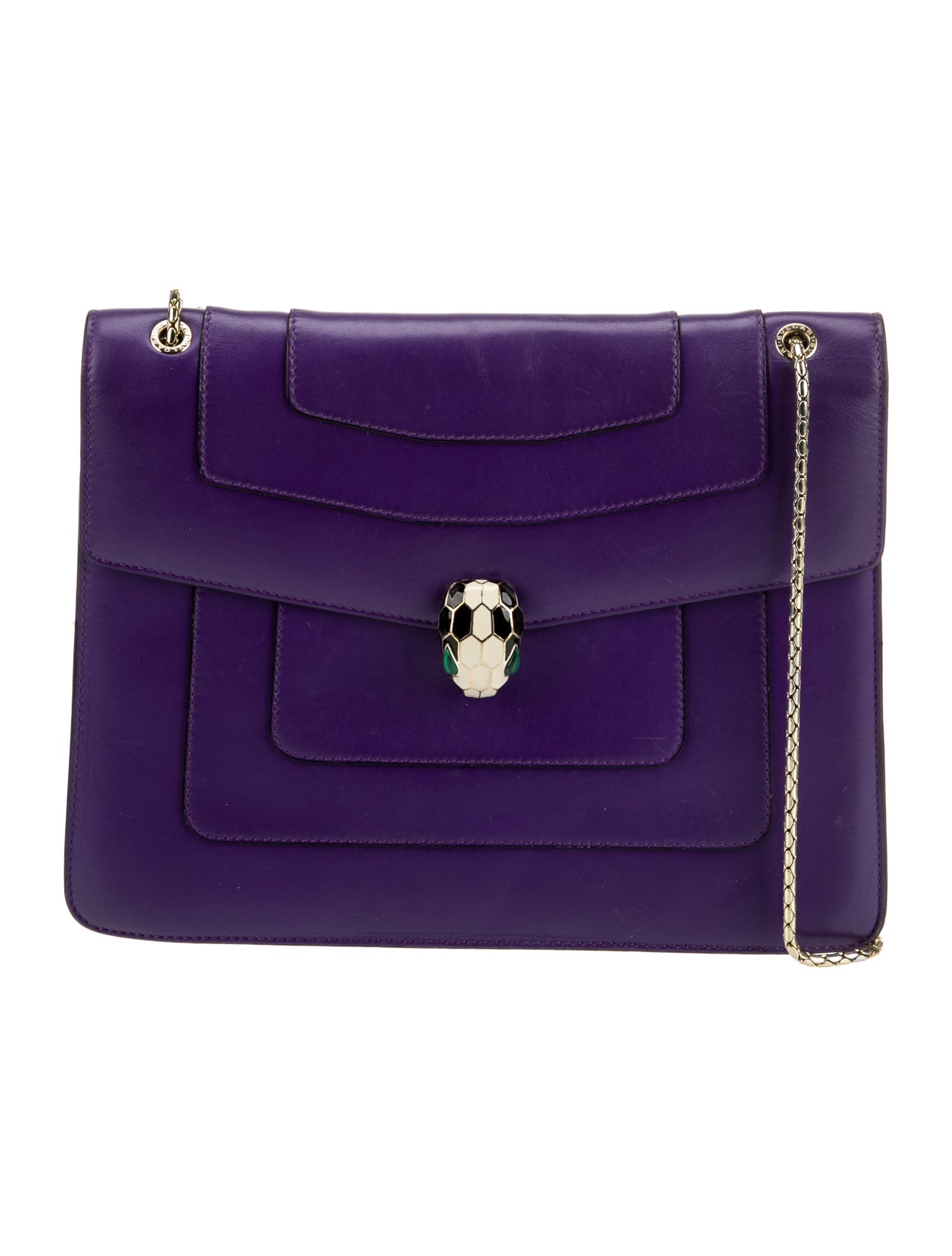 Bvlgari Leather Top Handle Bag