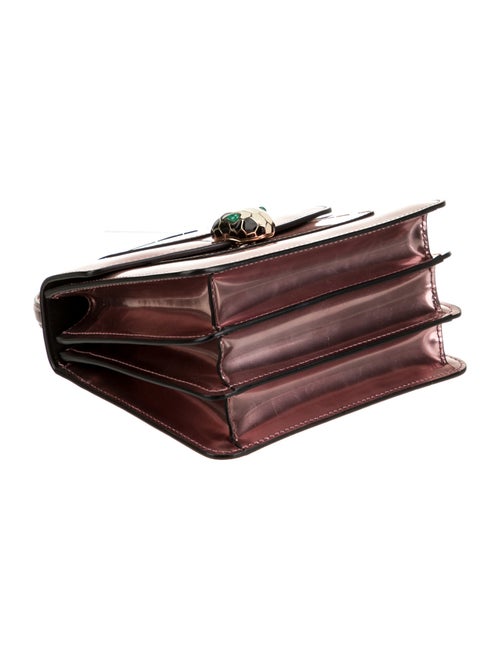 Bvlgari Patent Leather Top Handle Bag