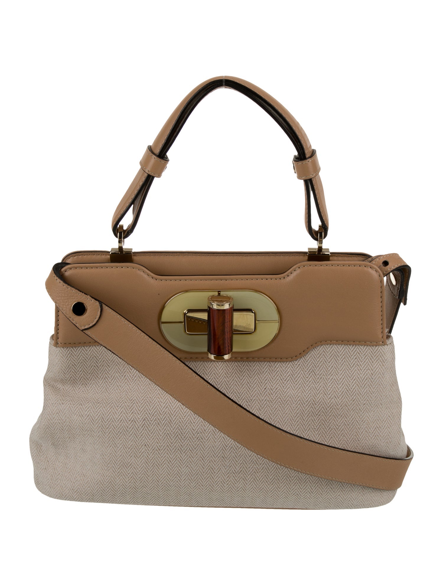 Bvlgari Canvas Top Handle Bag