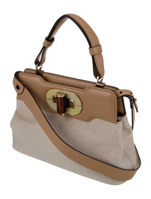 Bvlgari Canvas Top Handle Bag