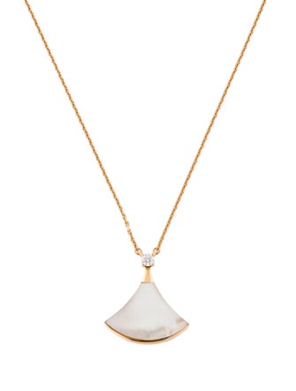 Bvlgari 18K Mother of Pearl & Diamond Divas' Dream Pendant Necklace