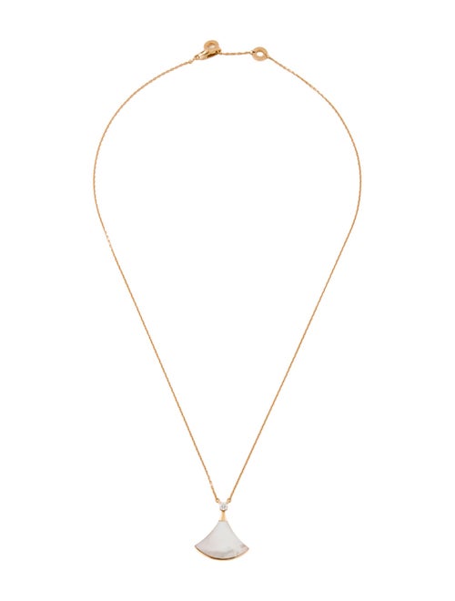 Bvlgari 18K Mother of Pearl & Diamond Divas' Dream Pendant Necklace