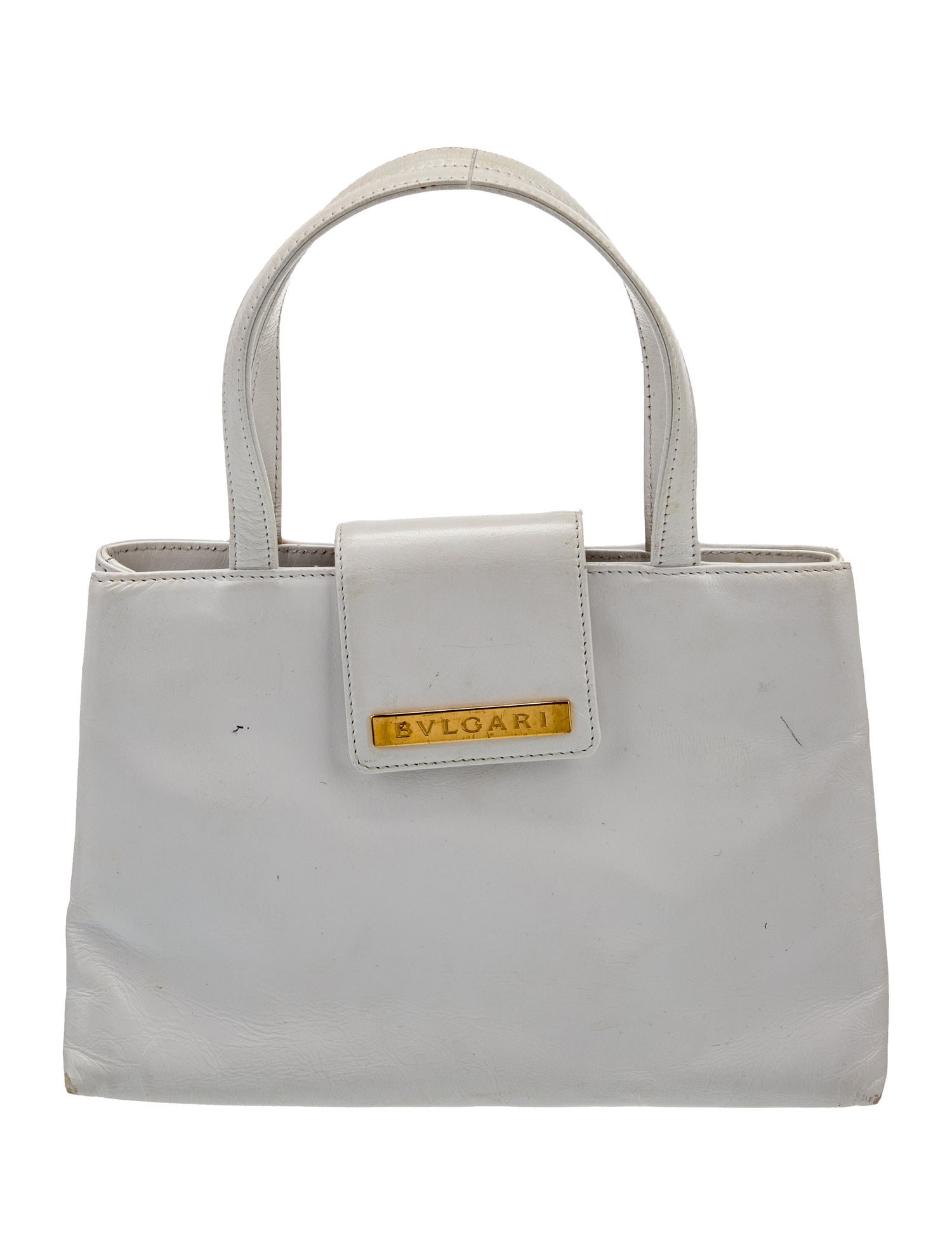 Bvlgari Leather Top Handle Bag