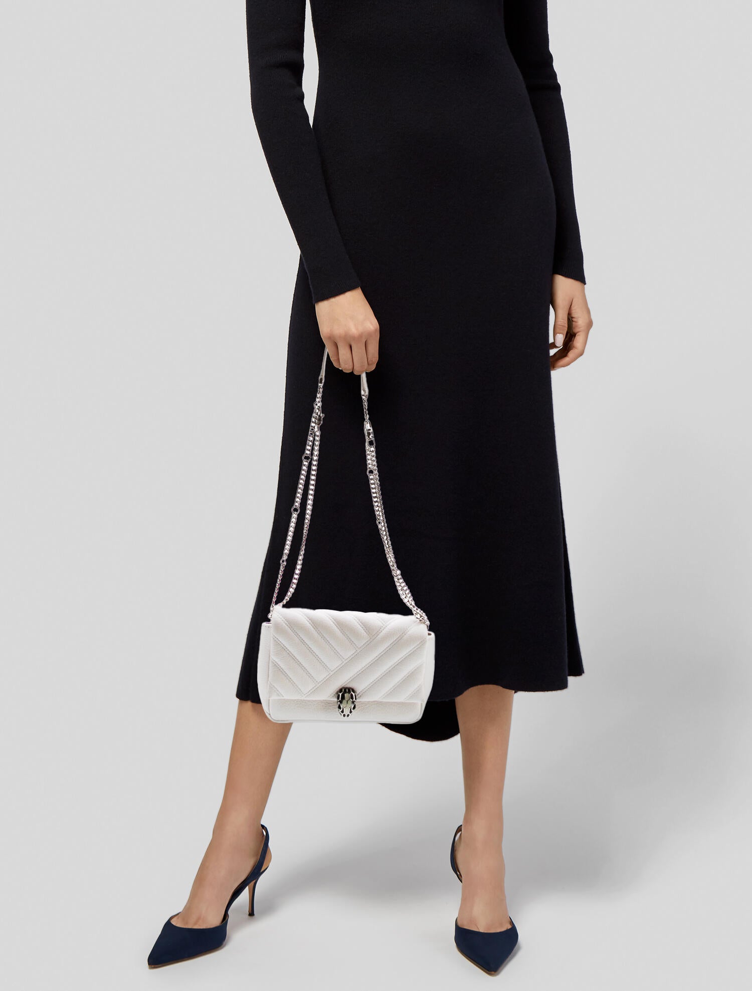 Bvlgari Leather Serpenti Cabochon