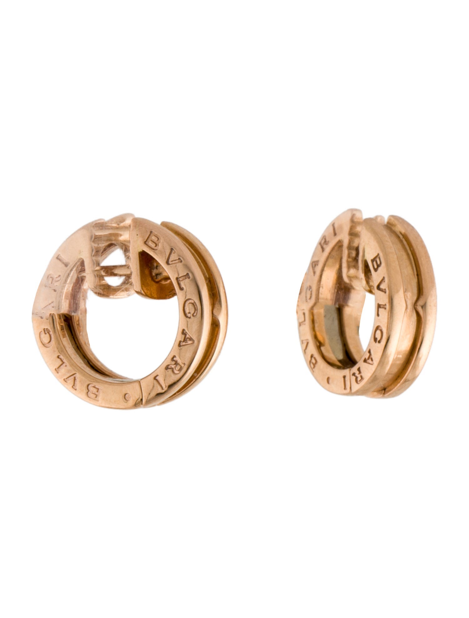 Bvlgari Small 18K B.zero1 Hoop Earrings