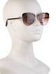 Bvlgari Gradient Aviator Sunglasses