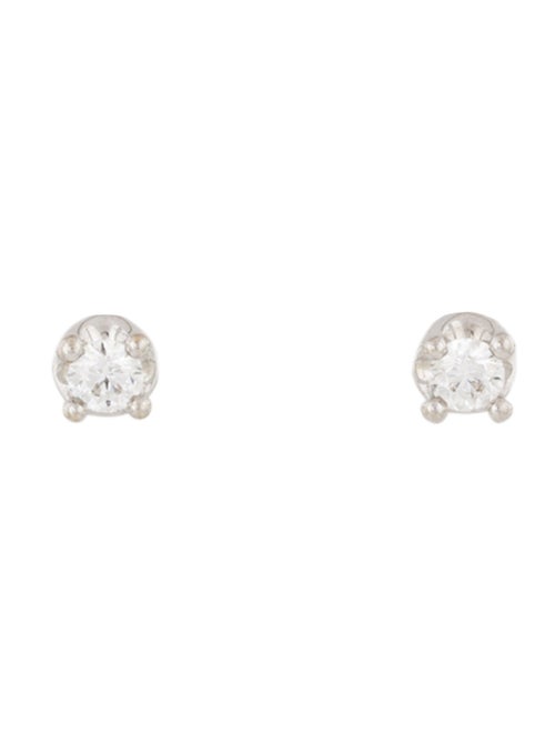 Bvlgari 18K Diamond Corona Stud Earrings