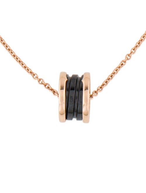 Bvlgari 18K Ceramic B.zero1 Pendant Necklace