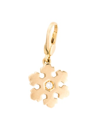 Bvlgari 18K Diamond Snowflake Charm Pendant