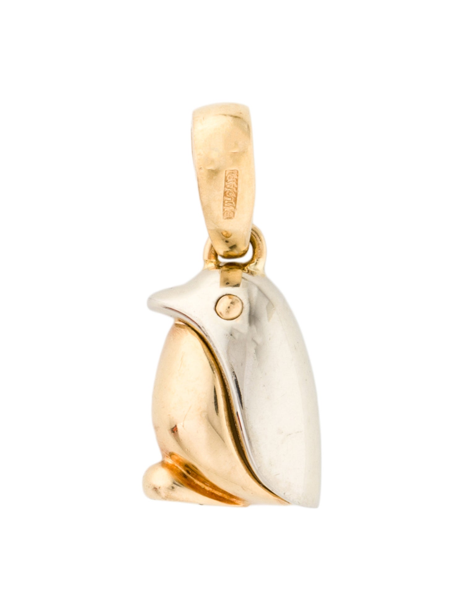 Bvlgari 18K Two-Tone Penguin Pendant