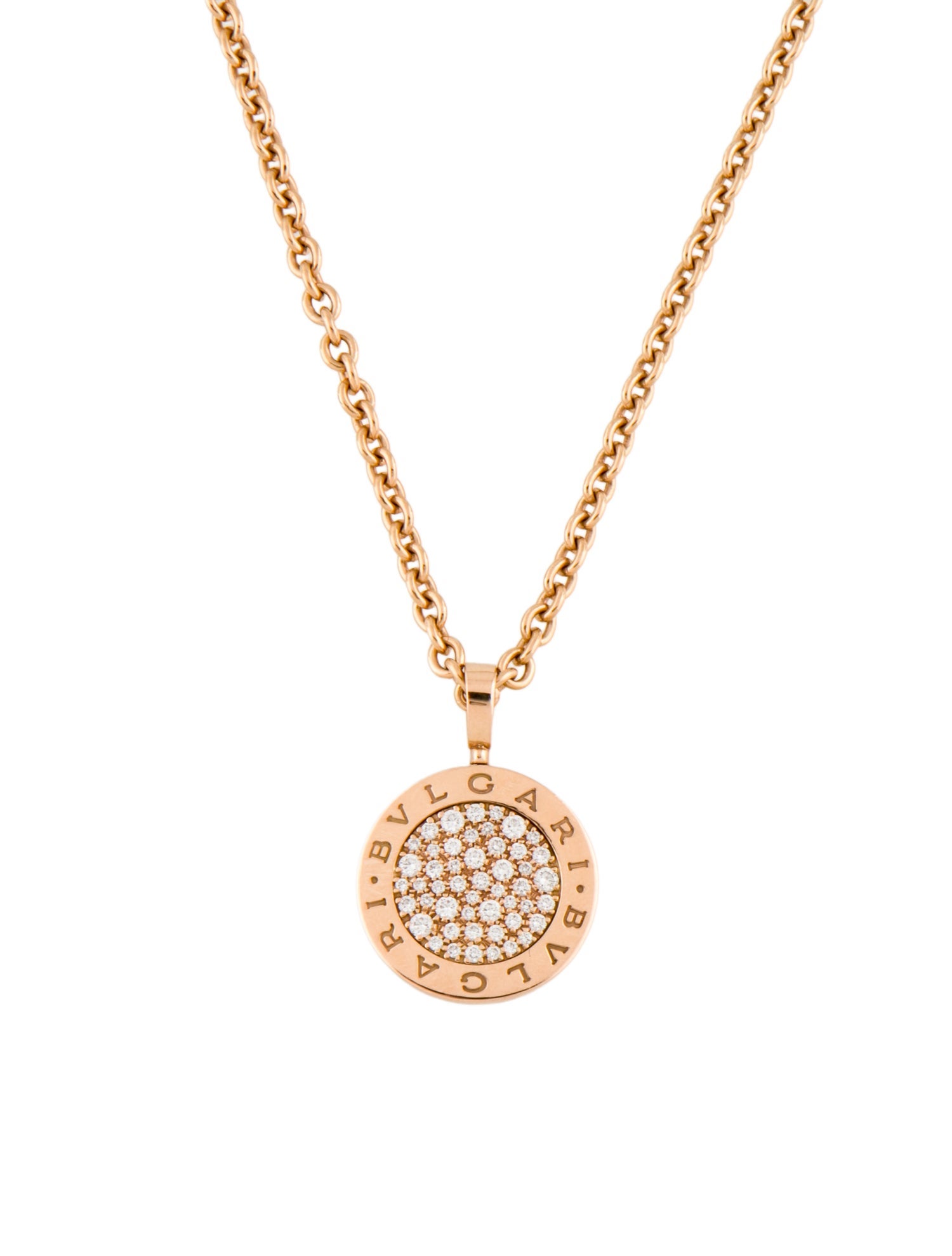 Bvlgari 18K Diamond Bvlgari Bvlgari Pendant Necklace