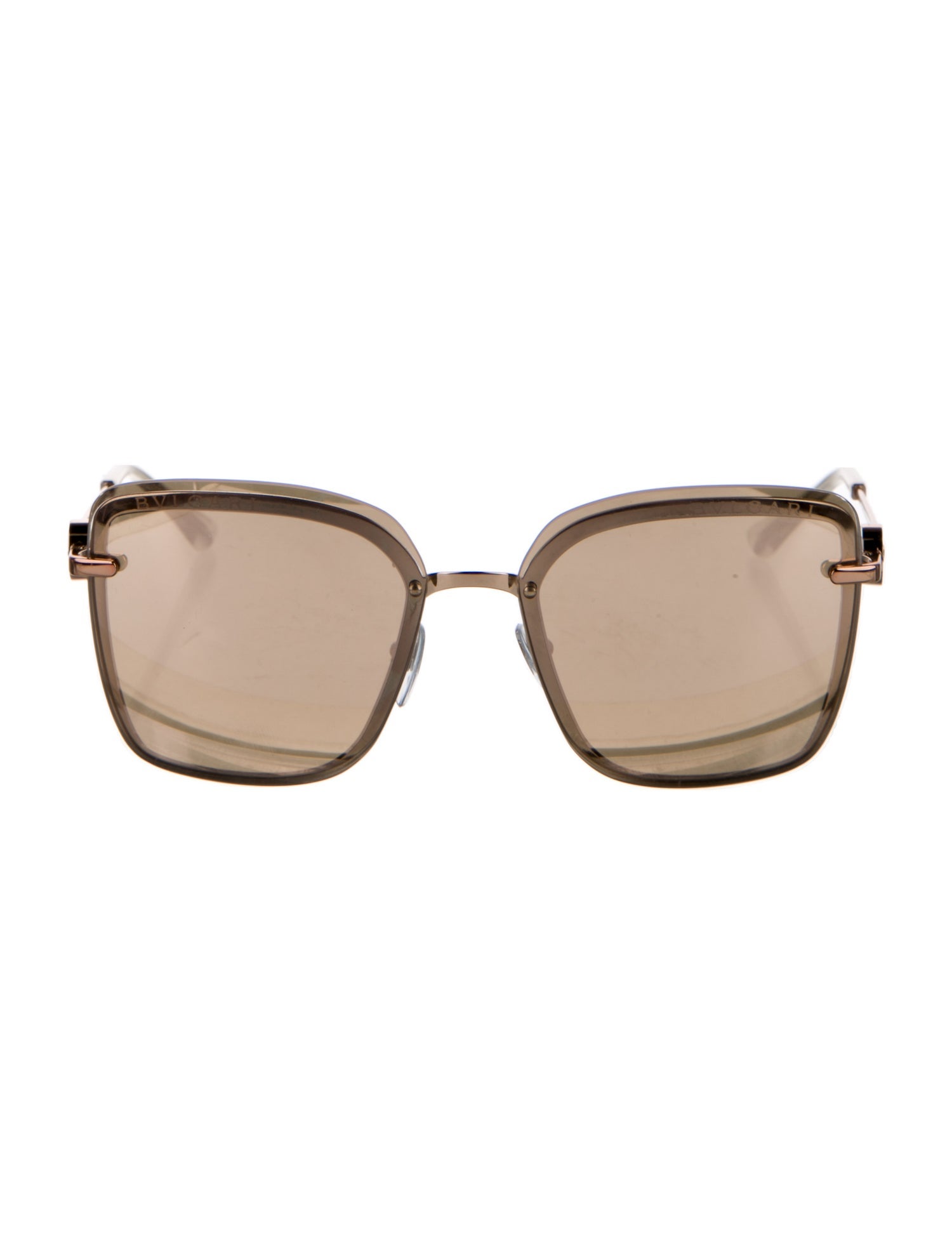 Bvlgari Square Mirrored Sunglasses