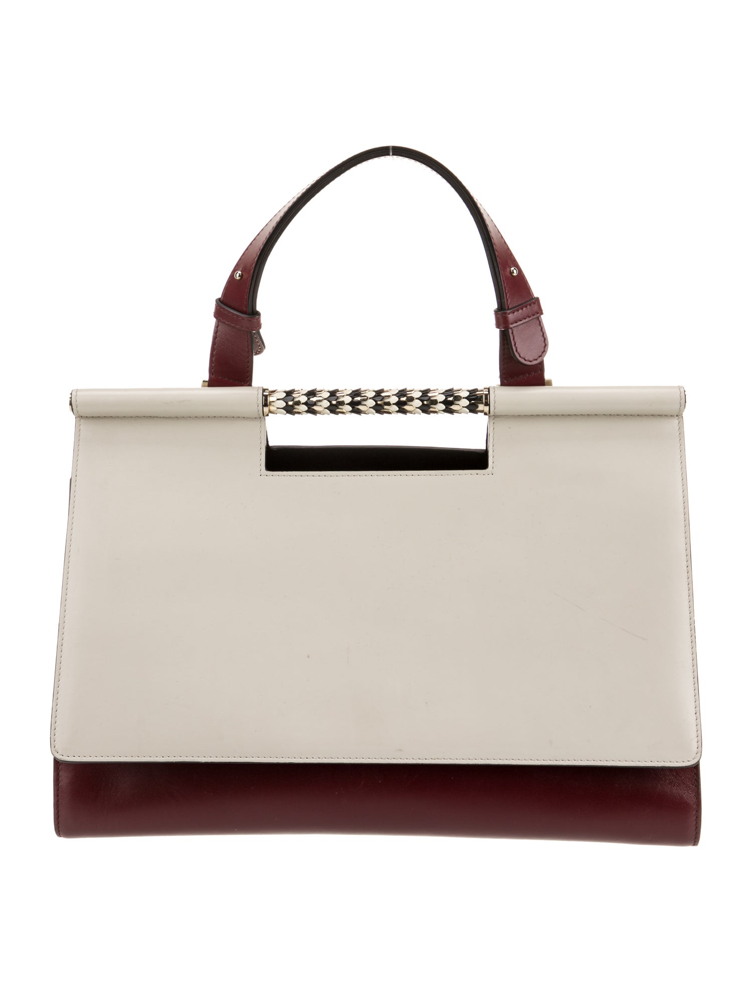 Bvlgari Leather Top Handle Bag