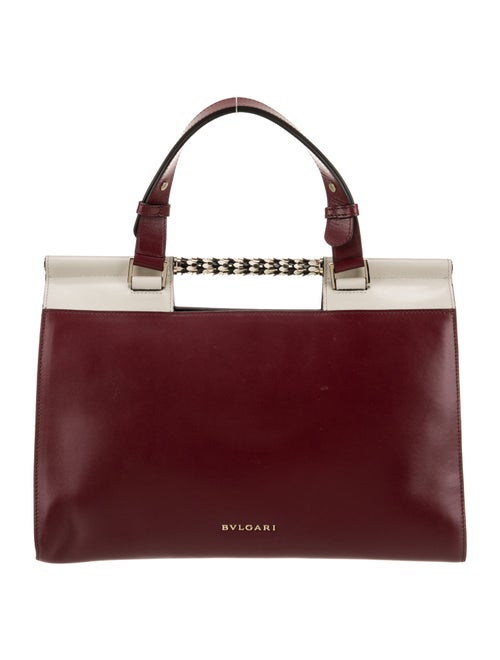 Bvlgari Leather Top Handle Bag