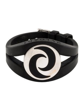 Bvlgari 18K Onyx Optical Spinning Wrap Bracelet