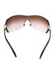 Bvlgari Shield Gradient Sunglasses